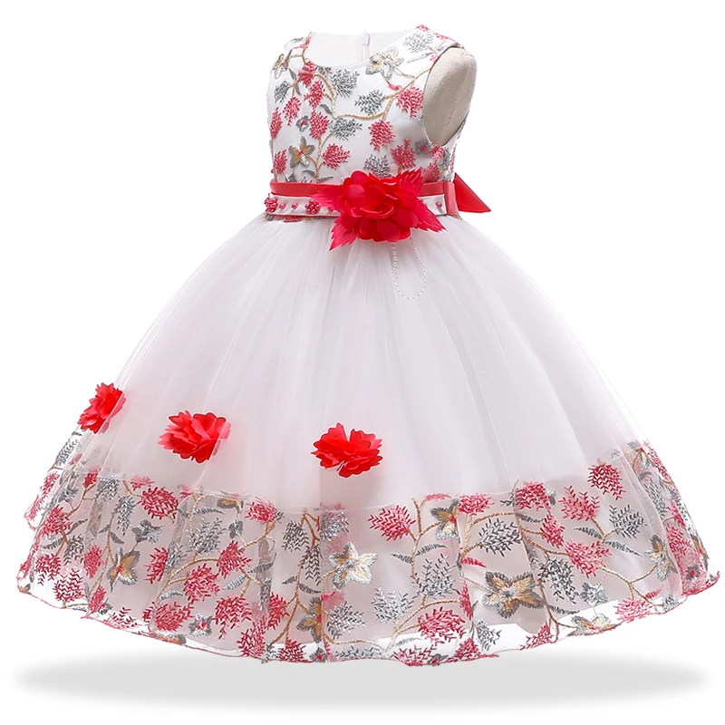 Children's Mesh Printed Frock - Image 5