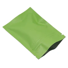 100ks / šarže Barevné matné hliníkové fólie Zip Lock Balení taška Resealable Zipper Mylar Pack Pouch Samo Seal skladovací balení Tašky
