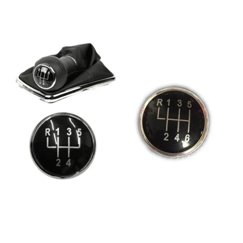 

5/6 speed Leather Car Gear Shift Konb Gaiter Shifter Knob cap cover For VW Golf Bora Jetta Polo LUPO CADDY