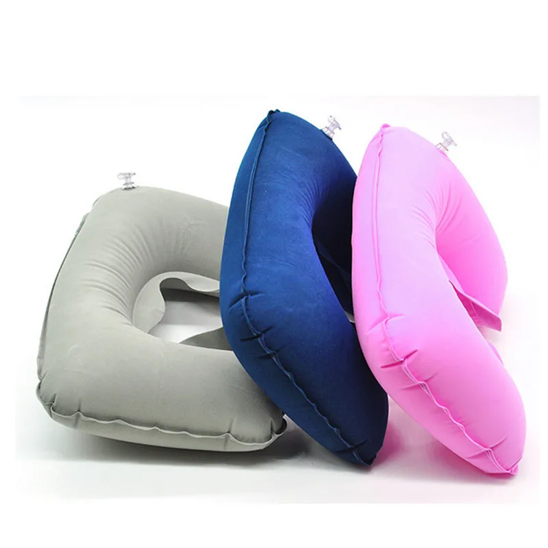 2 шт./лот u-образная дорожная подушка надувная Шея Автомобильная голова надувная подушка для отдыха для путешествий офисная Подушка для сна подушка для шеи
