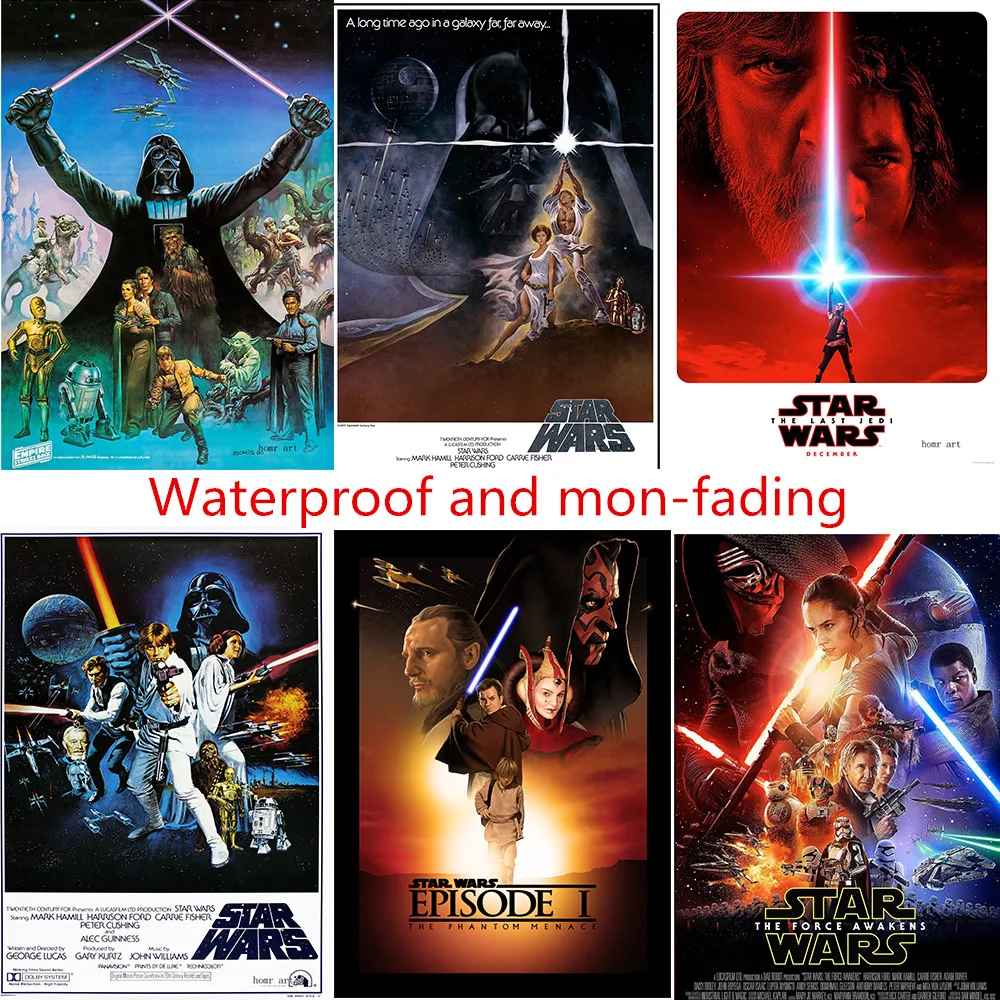 

Star Wars Episode poster custom canvas poster Art home