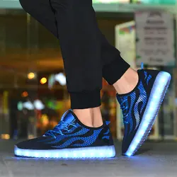2019 новые светодиодные светящиеся кроссовки красочные светящиеся кроссовки детские Usb Tenis Мальчики Девочки Обувь Schoenen камуфляж Chaussure