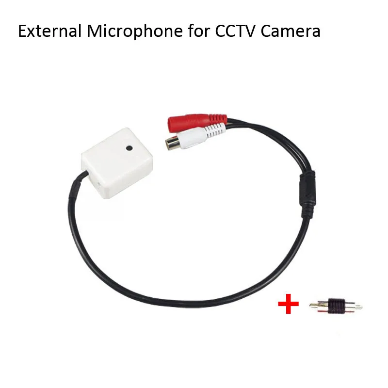 

Mini CCTV Microphone Security Surveillance Audio Input Wide Range CCTV Camera Sound Pick up For AHD DVR IP Camera