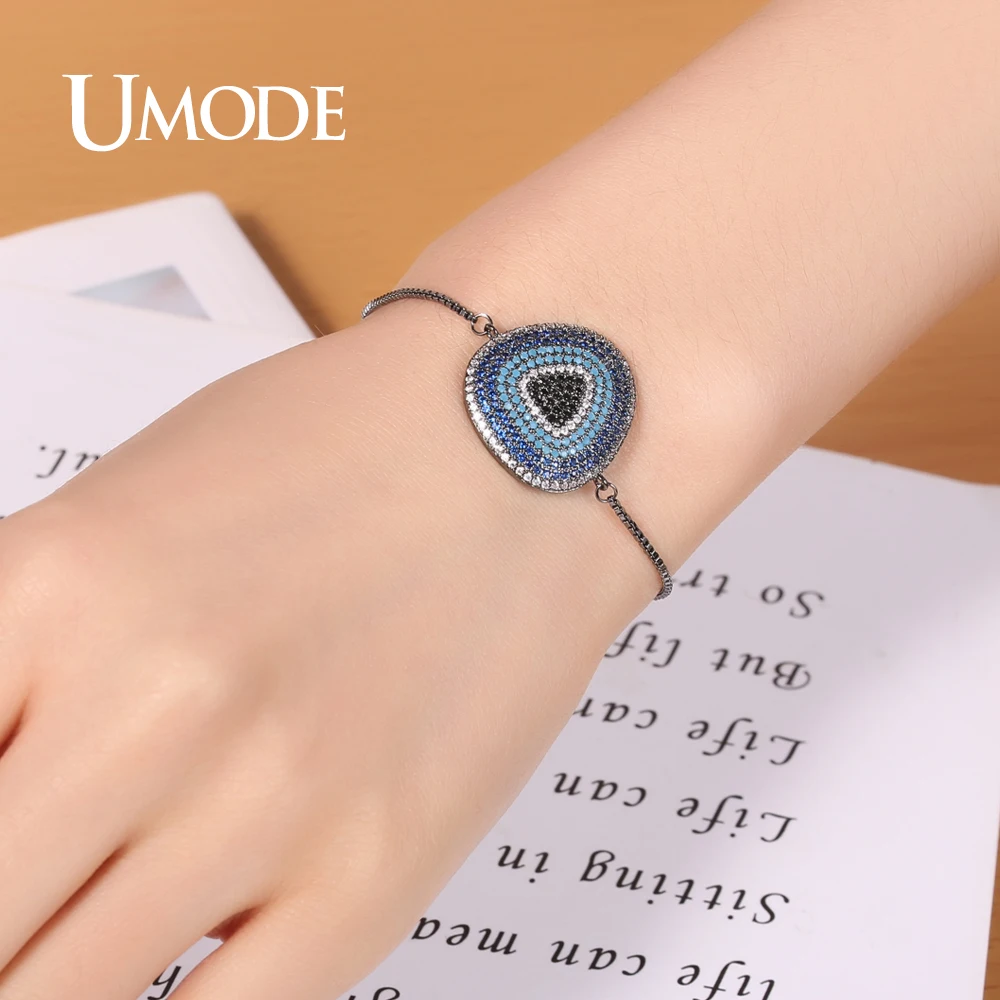 UMODE Дизайн Модные Винтажные Овальные Цепочки и браслеты со стразами для женщин вечерние свадебные ювелирные изделия аксессуары Pulseira UB0115C