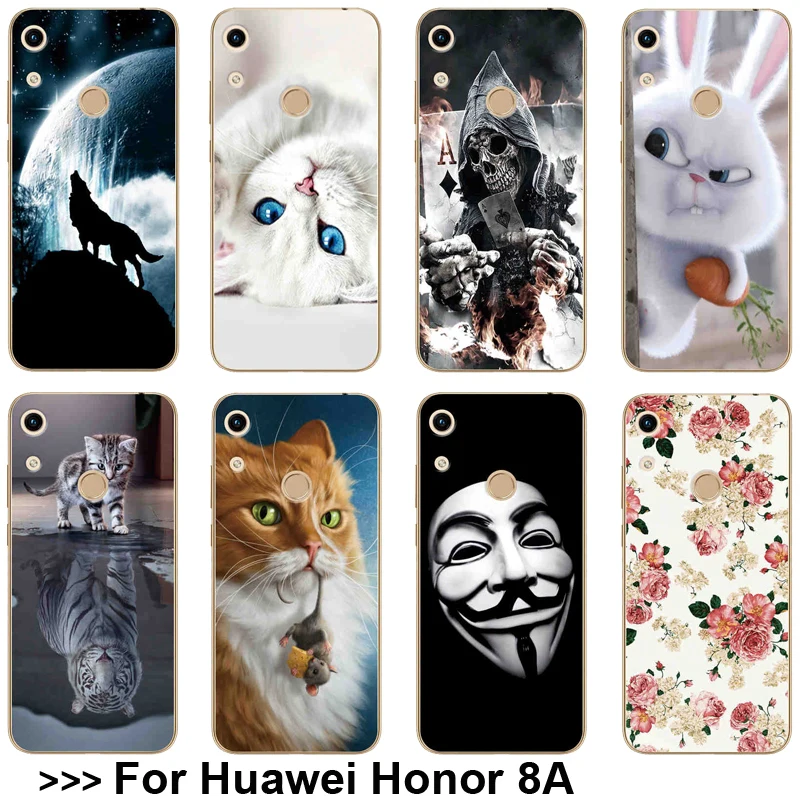 

Patterned Case For Huawei Honor 8A 8 A JAT-LX1 Soft TPU For Huawei Honor 8A Case 6.09" Phone Back Cover For Huawei Honor 8A Case