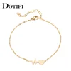 DOTIFI Stainless Steel Bracelet For Women Gold And Silver Color Love Electrocardiogram Pulseira Lover's Engagement Jewelry ► Photo 3/6