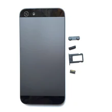 Black Housing Case Replacement Back Cover For iPhone 5 5G Battery Case With IMEI Code + Buttons Free Shipping