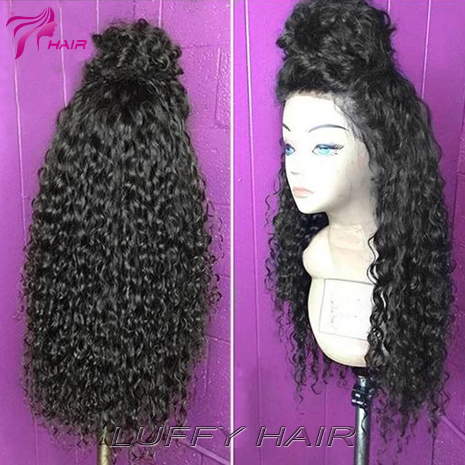

Cheap Peruvian Virgin Hair Kinky Curly Wigs Glueless Lace Front Human Hair Wigs Full Lace curly Human Hair Wigs For Black Women