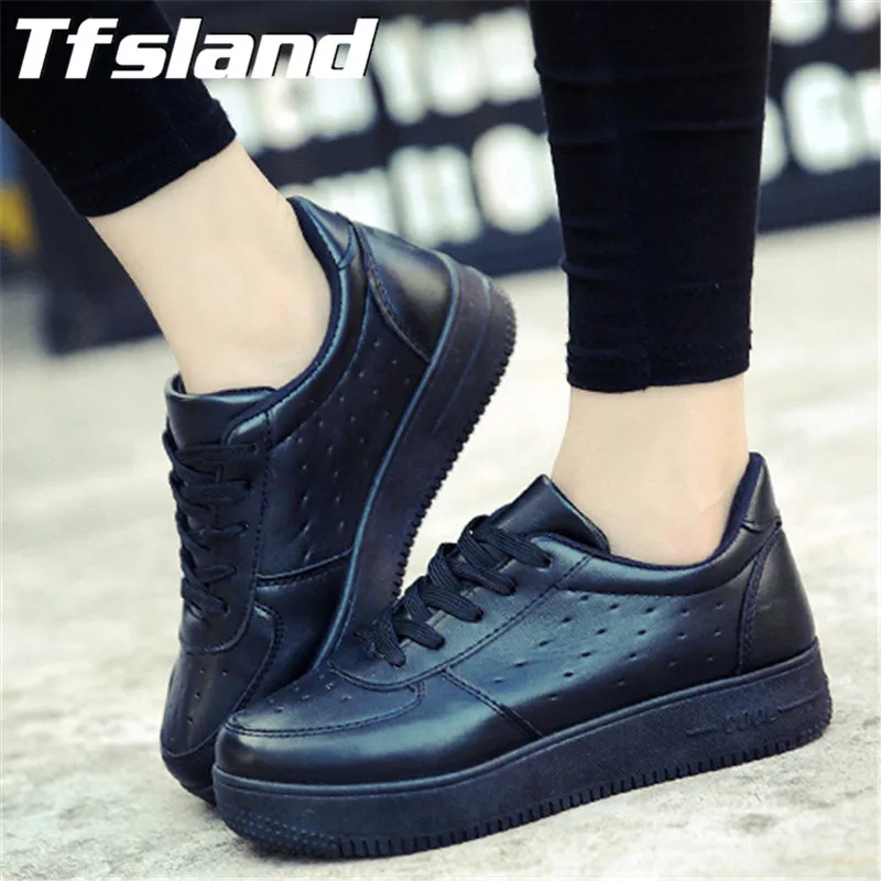 Tfsland/Женская дышащая белая теннисная обувь на платформе; Feminino chaussure femme; zapatos mujer Basket; кроссовки; Рождественский подарок