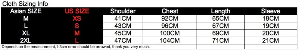 cloth size 