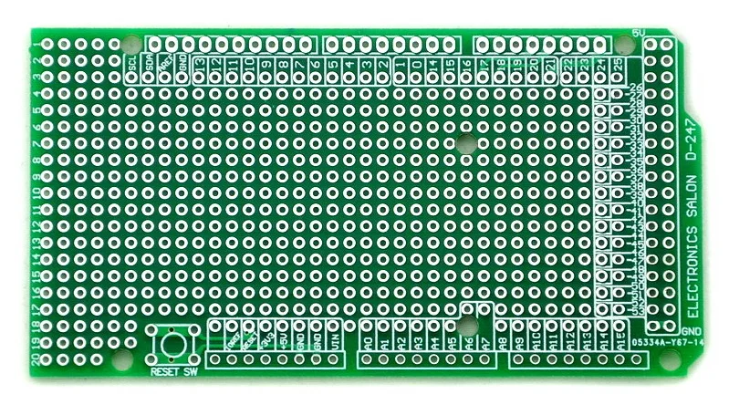 100 шт./лот) Прототип PCB для MEGA 2560 R3 щит наборов "сделай сам"