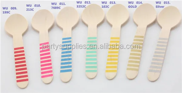 02 Stripe Wooden Spoon