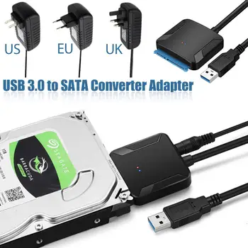 

USB 3.0 To Sata Adapter Converter Cable USB3.0 Cable Converter For Samsung Seagate WD 2.5 3.5 HDD SSD Adapter Wholesale