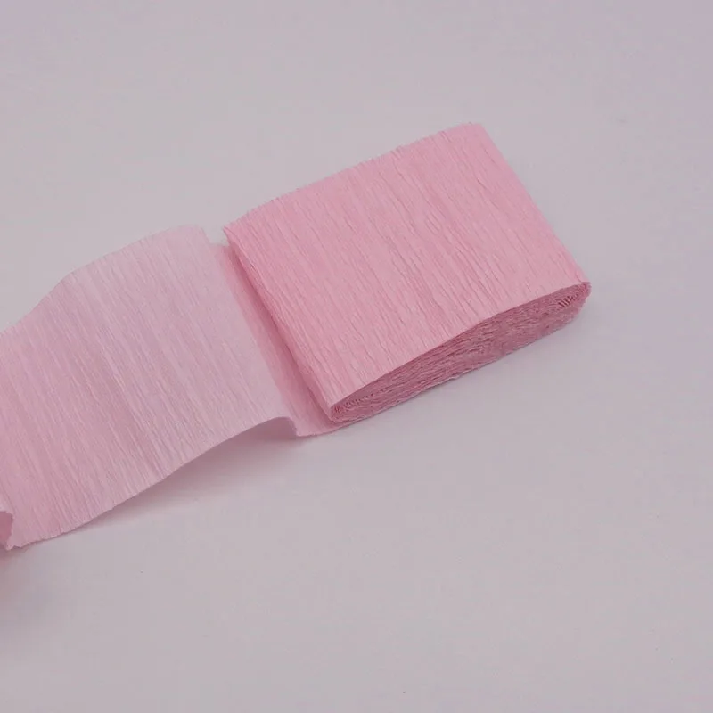 Light Pink 5 см* 250 см многоцветный рулон гофрированной бумаги DIY цветок вечерние для душа ребенка предметы для украшения дня рождения Crinkled гофрированной бумаги ремесло - Цвет: Light Pink