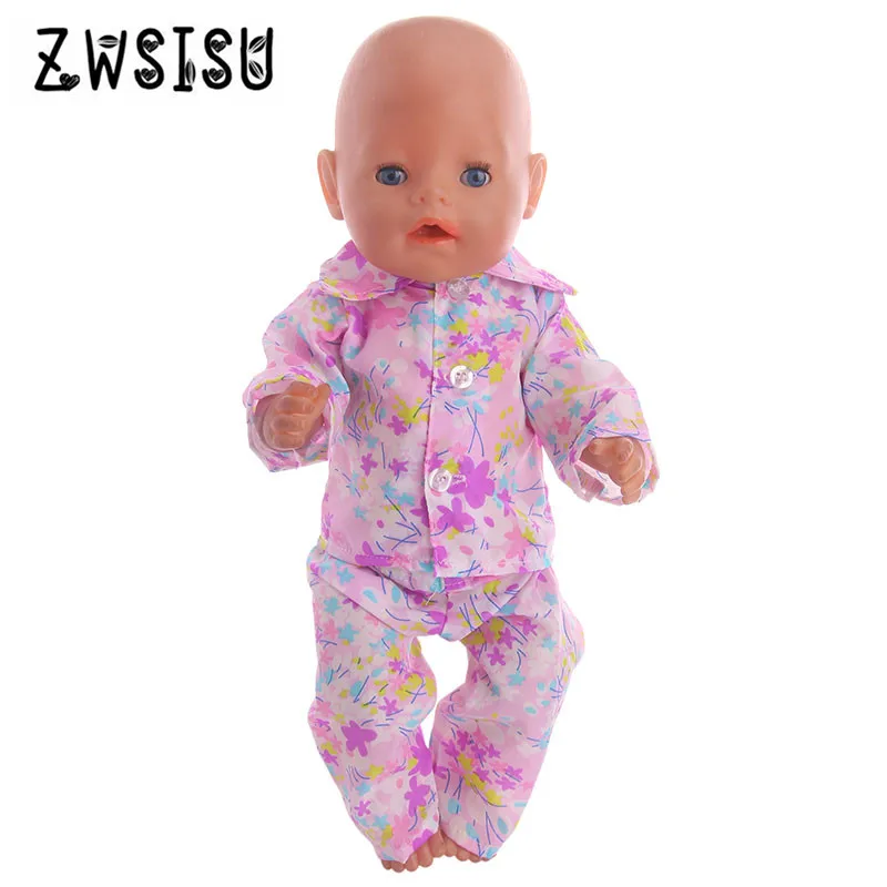 

The 2018 new hot sell pajamas for 18 inches American doll and 43cm baby doll as the best gift for children's birthday n1120