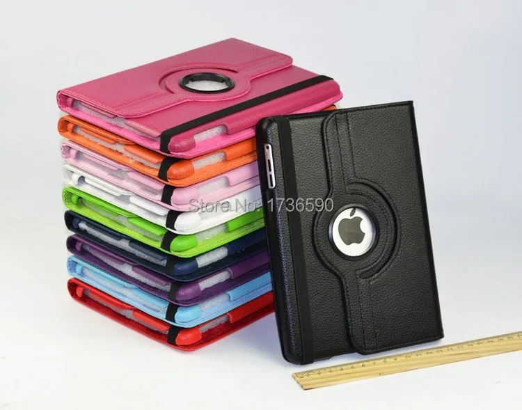 

For Ipad 2/3/4 Flip PU Leather Smart Stand Magnet 360 Degree Rotating Case Cover For Ipad High Quality
