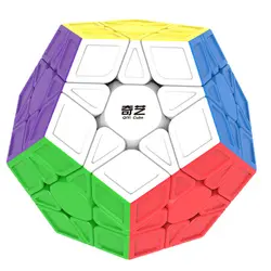 Qiyi qiheng S Megaminx Magic Cube Скорость кубики для начинающих Скорость кубики головоломка Игрушечные лошадки для детей-Раскрашенная