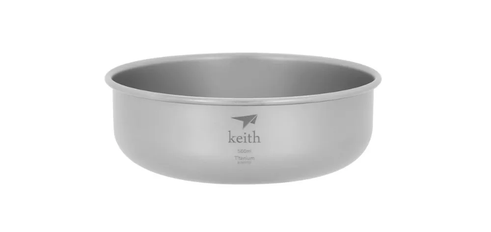 

Keith Ti5334 Titanium Bowl Camping Bowl Outdoor Tableware Picnic Flatware 500ml KT334