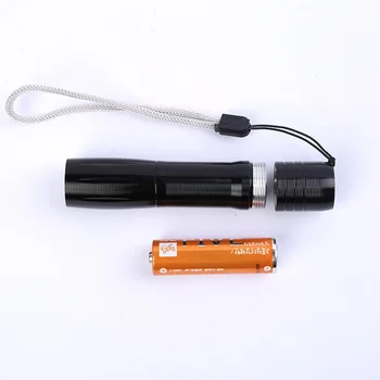 

New LED Bowling Type Aluminum Alloy Light Flashlight Outdoor Household Zoom Portable Small Flashlight