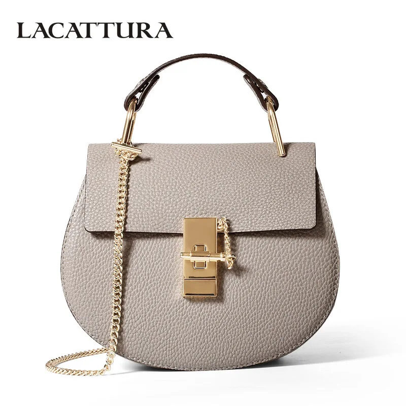 LACATTURA النساء حقيبة ساع جلد البقر حقيبة يد السيدات سلسلة حقائب كتف مخلب الأزياء crossbody حقيبة العلامة التجارية الحلوى اللون LACATTURA النساء حقيبة ساع جلد البقر حقيبة يد السيدات سلسلة حقائب كتف مخلب الأزياء crossbody حقيبة العلامة التجارية الحلوى اللون