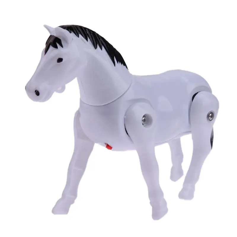 Дети Электрический лошадь пони вращающиеся игрушки вокруг куча развивающие подарок белый красный цвета электронные развивающие игрушки