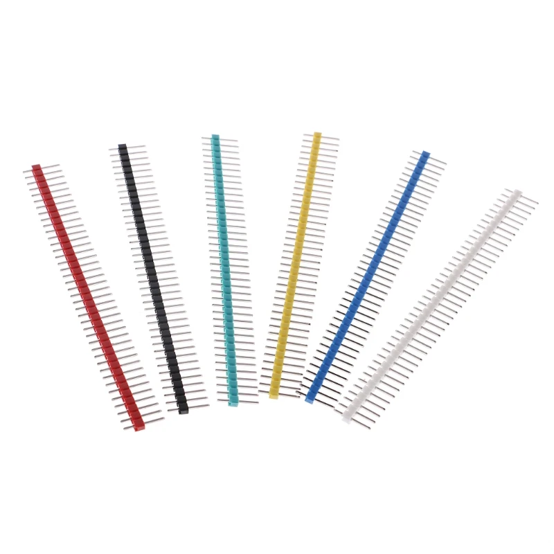 

30pcs 2.54mm Pitch Pin Header Strip Single Row 40 Pin Connector for PCB Board