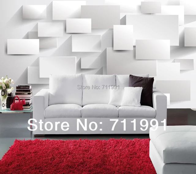Niestandardowe Nowoczesne Tapety 3d Box Zdjęcia ścienne Do Salonu