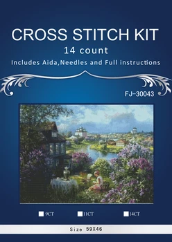 

spring park Counted Cross Stitch Cross Stitch Set Cotton Cross-stitch Kit Embroidery Needlework SIMILAR dim anchor