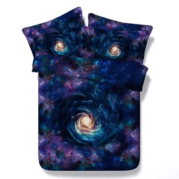 

Cosmic vortex Digital print Bedding Set Quilt Cover Design Bed Set Bohemian a Mini Van Bedclothes 3pcs JF377