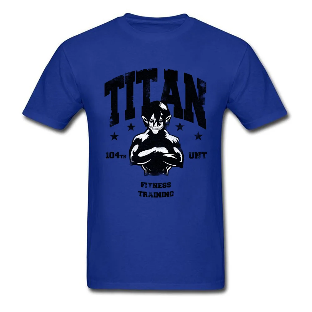 Titan Fitness Cotton Tops T Shirt for Men Normal T Shirt Crazy Funny O-Neck Sweatshirts Short Sleeve Free Shipping Titan Fitness blue