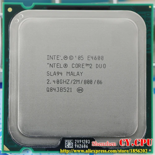 Intel Core 2 Duo E4600 SLA94 2x2,40GHz/2MB/800FSB Sockel/Socket LGA775 Dual CPU 