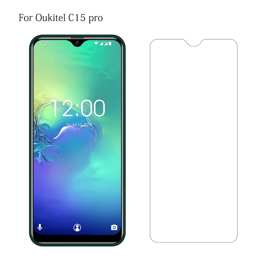 

9H Tempered Glass For OUKITEL C11 C12 C13 C15 U25 Pro Smartphone 2.5D High Quality Screen Protector For C15 pro Protective Glass