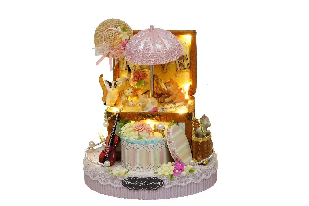 Конфеты кошка Кукольный дом взрыв Каса де BONECA POPPENHUIS коробка аксессуары миниатюрный кукольный домик набор игрушек