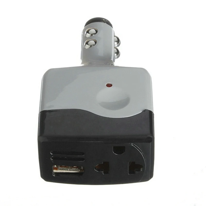 100 шт./лот, автомобильное USB зарядное устройство, инвертор, адаптер 12 В/14 в до 220 В, преобразователь постоянного тока в переменный ток