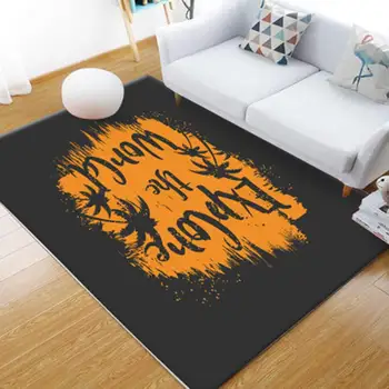 

Megayouput Maple Leaves Carpet For Living Room 80*160cm/120*160cm/140*200cm/160*230cm/200*300cm Non-slip Floot Mat