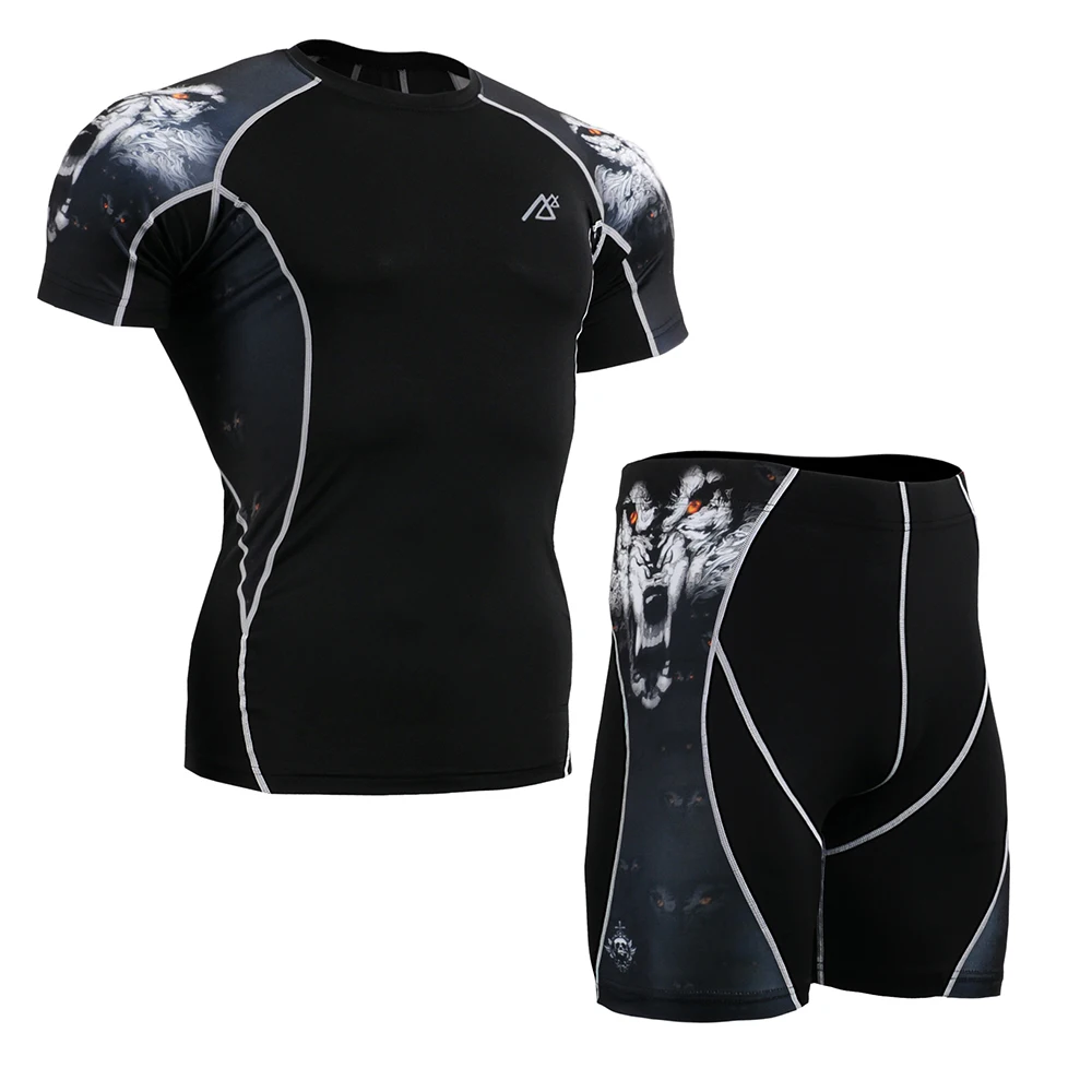 New Men's Sport Underwear Wear Under Running Short Sleeved Tight Shorts
