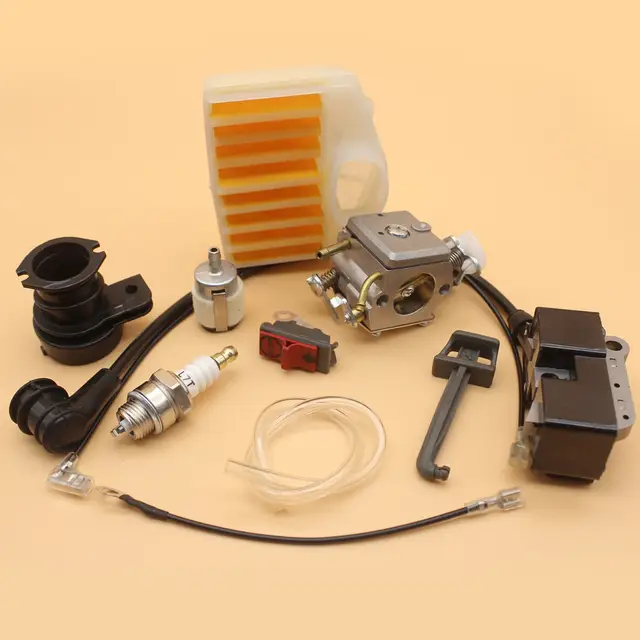 Huri Carburettor Ignition Coil Air Filter for Husqvarna 36 41 136 137 141 142 Chainsaws