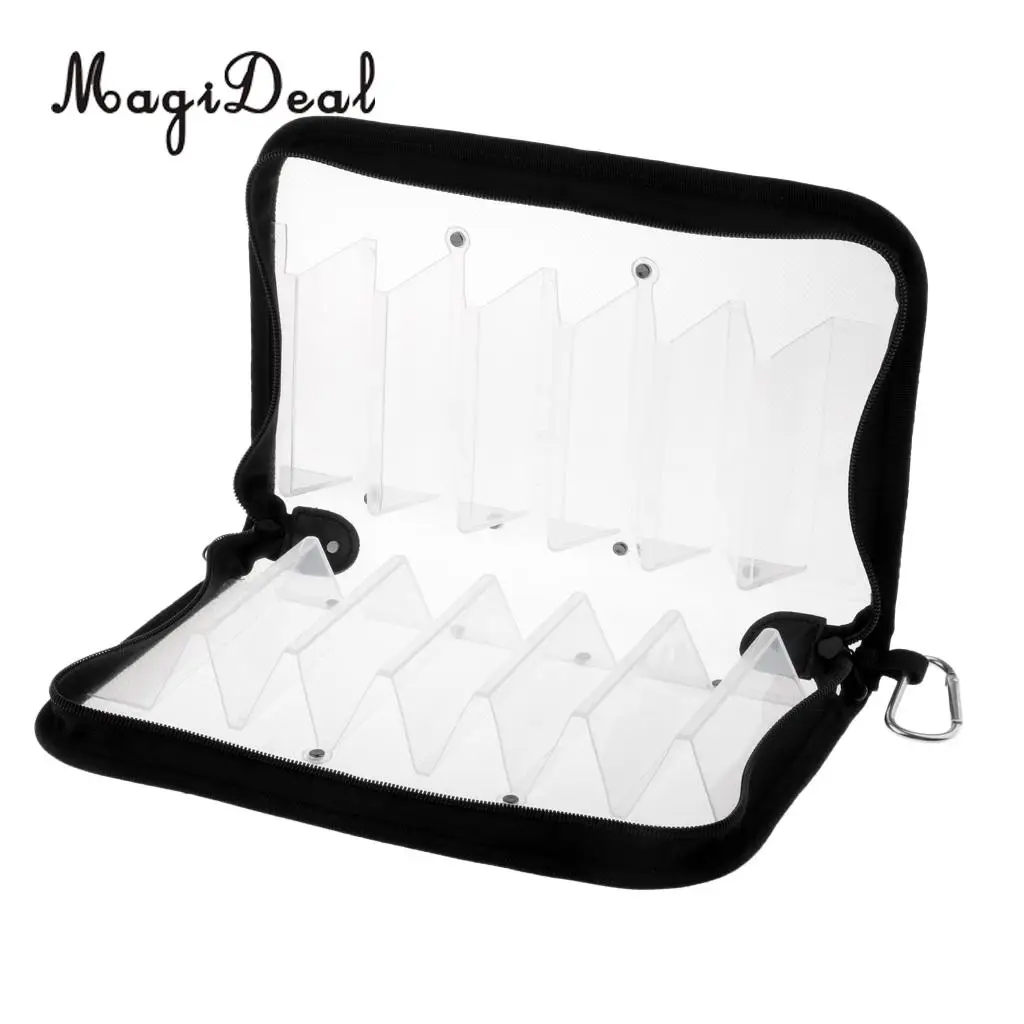 Squid Jig Bag Pouch Both Side Storage Lure Case Holder Wallet Clear 12 Compartments