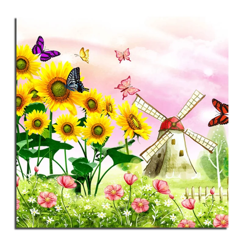

5D DIY Diamond mosaic diamond embroidery Spring scenery Flowers 30x40 mbroidered Cross Stitch Home decoration Gift