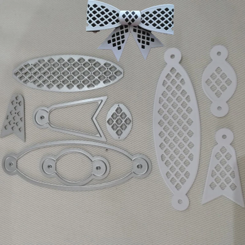 

ForeWan Bow Stitched Craft Metal Steel Cutting Dies Stencil for DIY Scrapbooking Photo Paper Album Card Embossing Crafts New