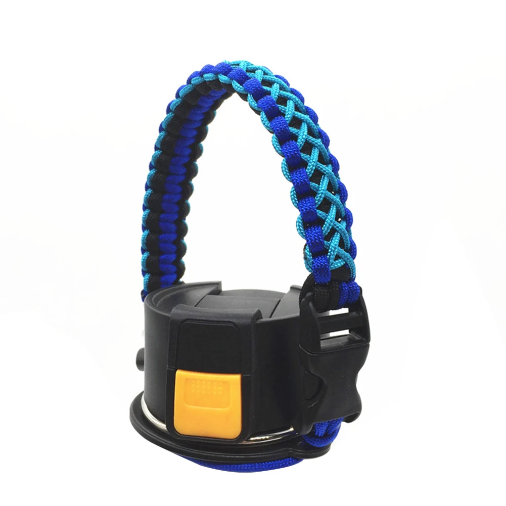 

Accessories Durable Handle Strap Practical Outdoor Hiking Travel Paracord Water Bottle Camping With Safety Ring For Hydro Flask