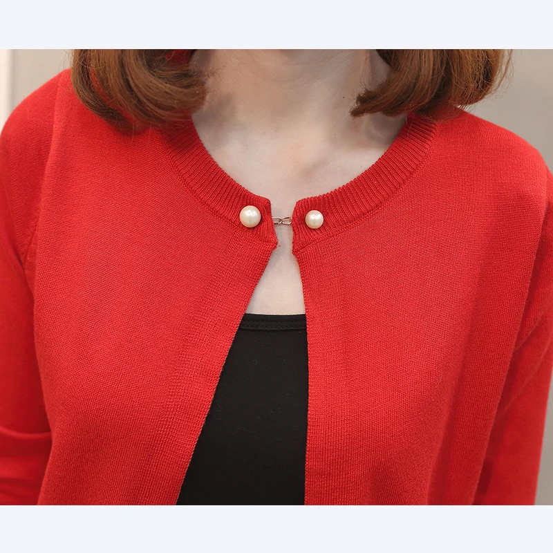 Gogoyouth Pearl Button Short Cardigan Women 2018 Spring Autumn New Knitted Sweater Women Long Sleeve Cardigan Female Tricot Coat Sweaters