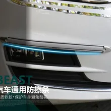 Автомобильный Стайлинг 4 шт. автомобильный бампер серебряный