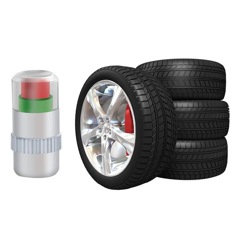 8pcs Car Styling Car Tire Pressure Valve Stem Caps 2.4bar 36PSI Tyre