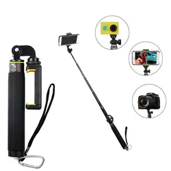 3 в 1 Selfiestick Stativ Bluetooth селфи палка Stange Selfiestick 18-85 см DHL ручной складной автопортрет складной штатив