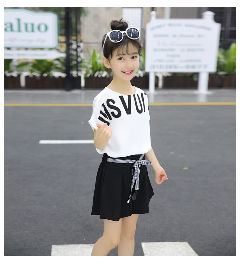 exercise clothing sets	 Girls Clothes Girls Summer Outfits Toddler Children Kids Fashion Set Top + Shorts 4 5 6 7 8 9 10 11 12 13 14 Years Clothing Sets classic