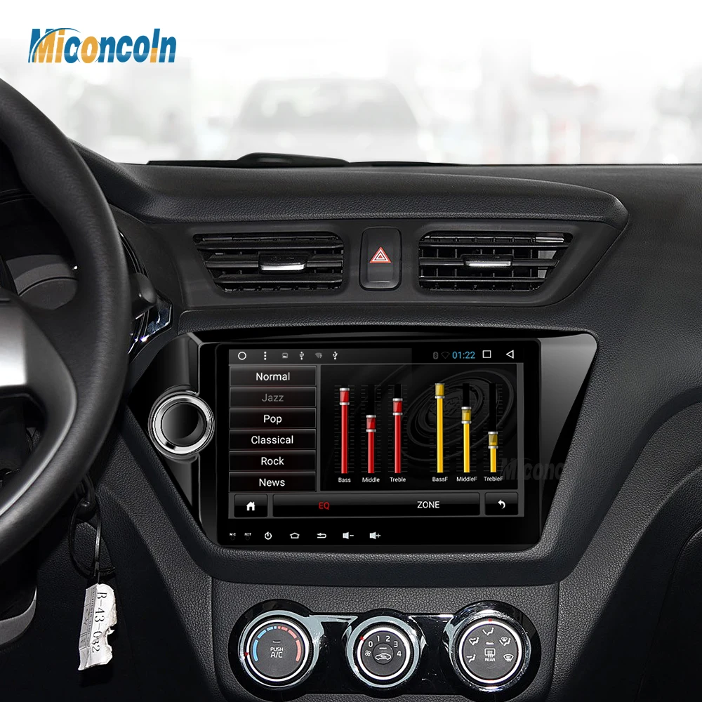 Sale Octa core android 8.1 car dvd gps navigation 9 inch for Kia k2 RIO 2010 2011 2012 car video player gps car multimedia player 5
