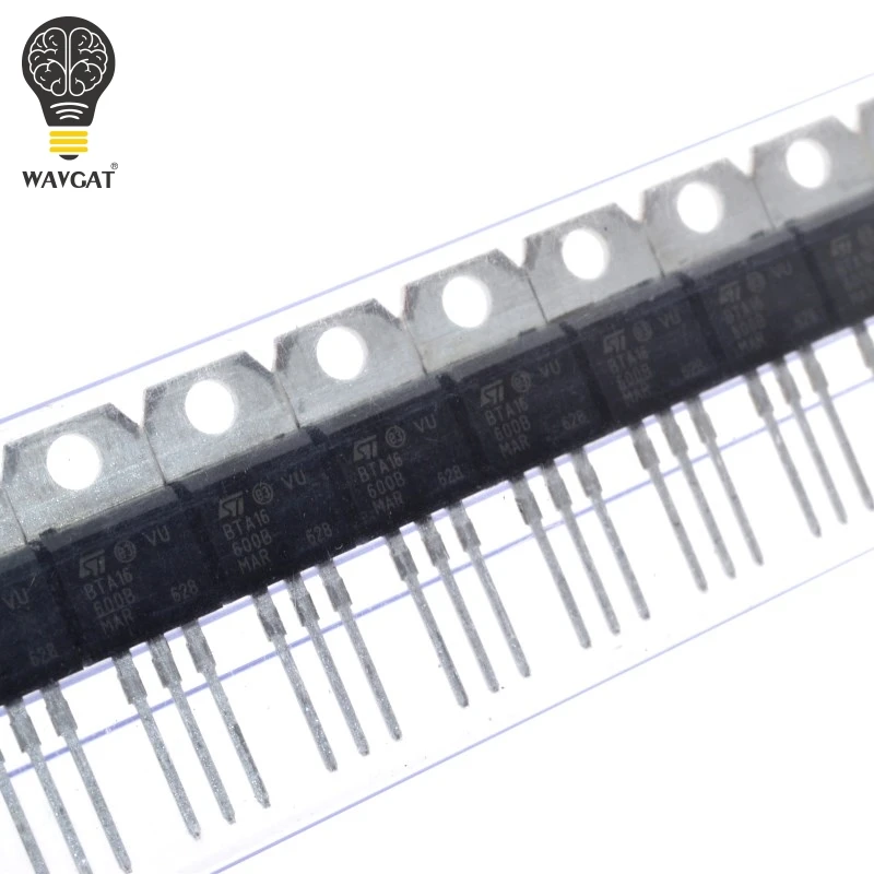 100PCS WAVGAT BTA16 600B BTA16 600 BTA16 Triacs 16 Amp 600 Volt TO 220 ...