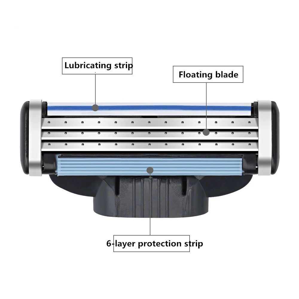 Новые Полезные 8 шт./лот 3 слой лезвие бритвы для мужчин желе лезвия бритвы красота Proglide лезвия для бритья заправки картриджа лезвие
