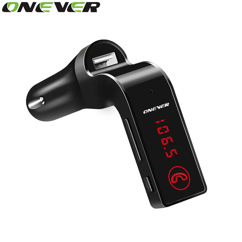 Onever 4-в-1 Громкой Беспроводной Bluetooth Fm-передатчик Модулятор Автомобильный Комплект Mp3-плеер SD USB ЖК-Автомобиль Музыкальный Плеер G7 AUX автомагнитола fm трансмиттер mp3 плеер car-styling фм модулятор